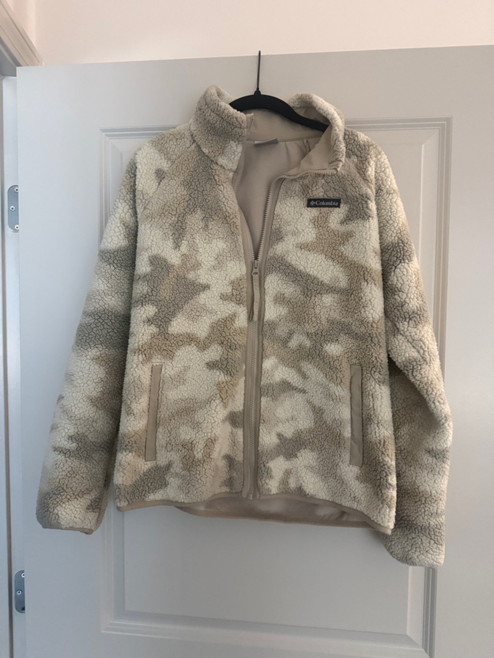 Columbia Cream Sherpa Fleece Jacket
